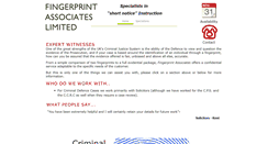 Desktop Screenshot of fingerprint-associates.co.uk